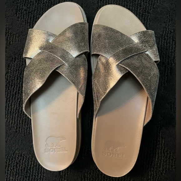 Sorel gold sandals - Picture 8 of 12